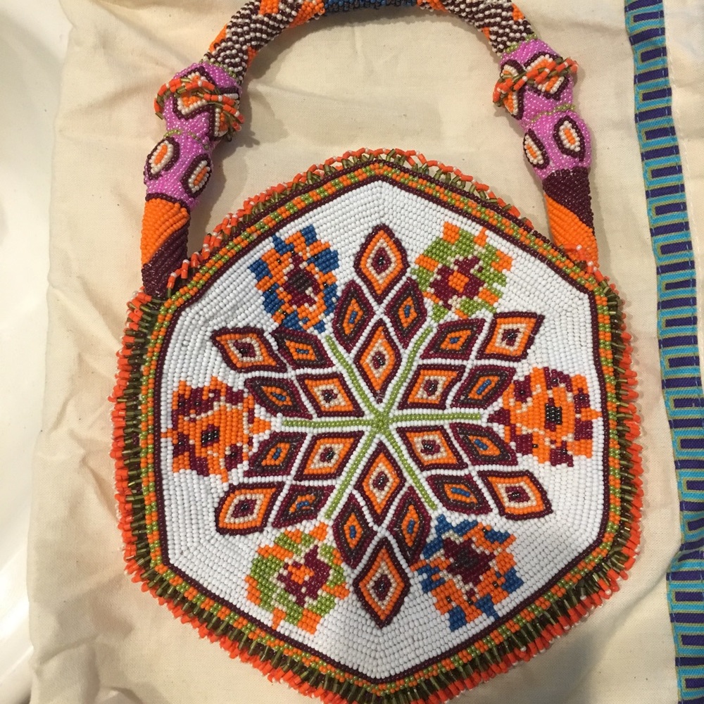 Unique Tory Burch beaded mini bag